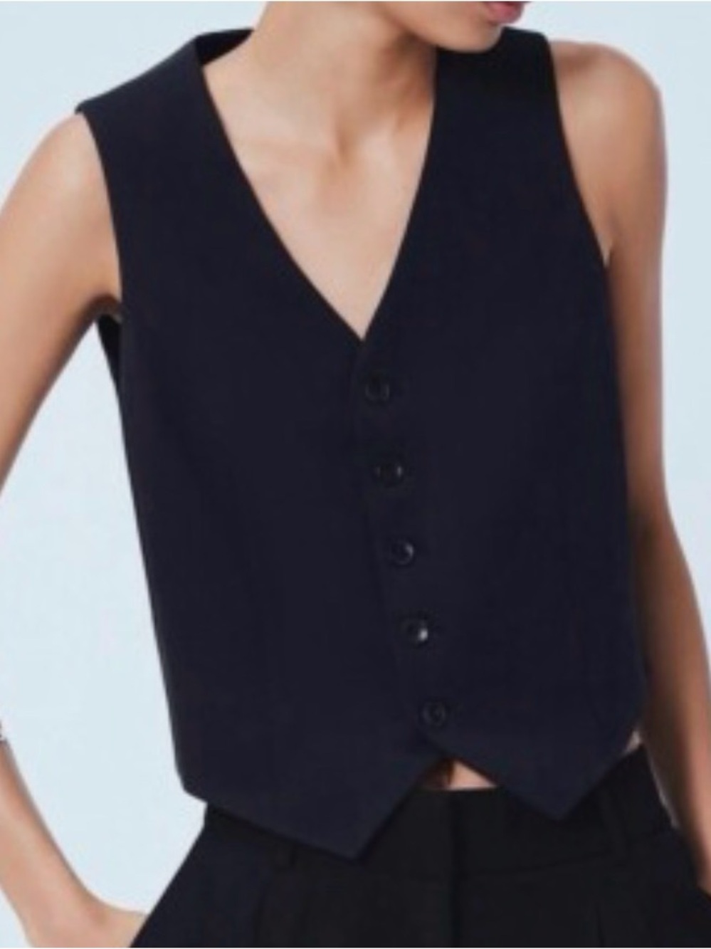 Mayson the Label Black Ponte Vest XS, NWOT